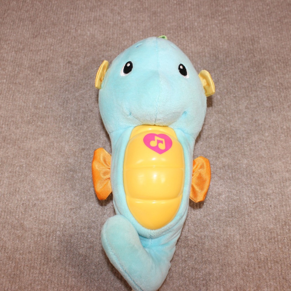 Fisher-Price Soothe & Glow Seahorse Blue Musical Light Up Plush Toy R9681